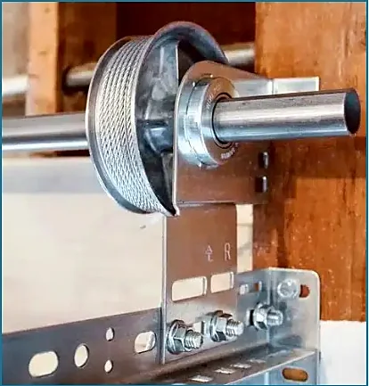 Garage door lift cable and cable drum repair