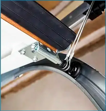 Garage door off-track cable and roller hardware repair
